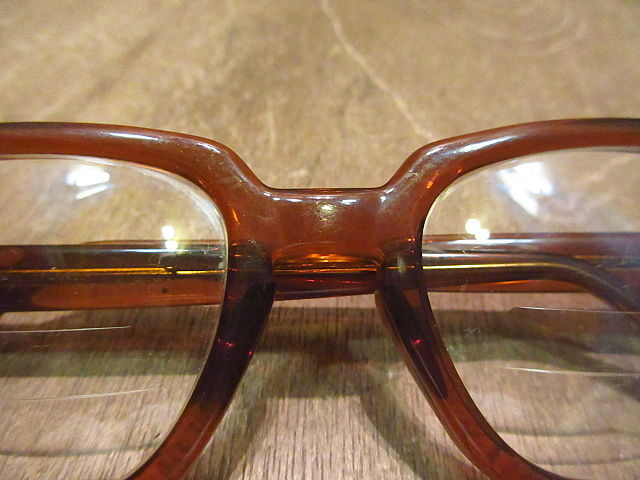 ビンテージ○ROMCOセーフティ眼鏡茶○200817n8-eygls ミリタリー米軍  