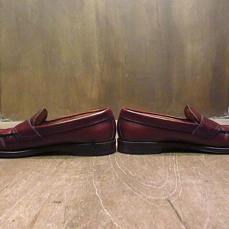 ビンテージ○G.H.BASS&CO.ペニーローファー赤茶9 1/2 B