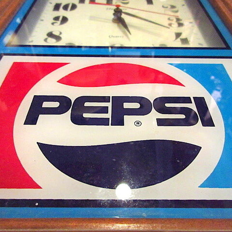 1980’s ペプシコーラ　ウオールクロック　時計　看板　Pepsi サイン 1980's ペプシコーラ ウオールクロック 時計 看板 Pepsi サイン