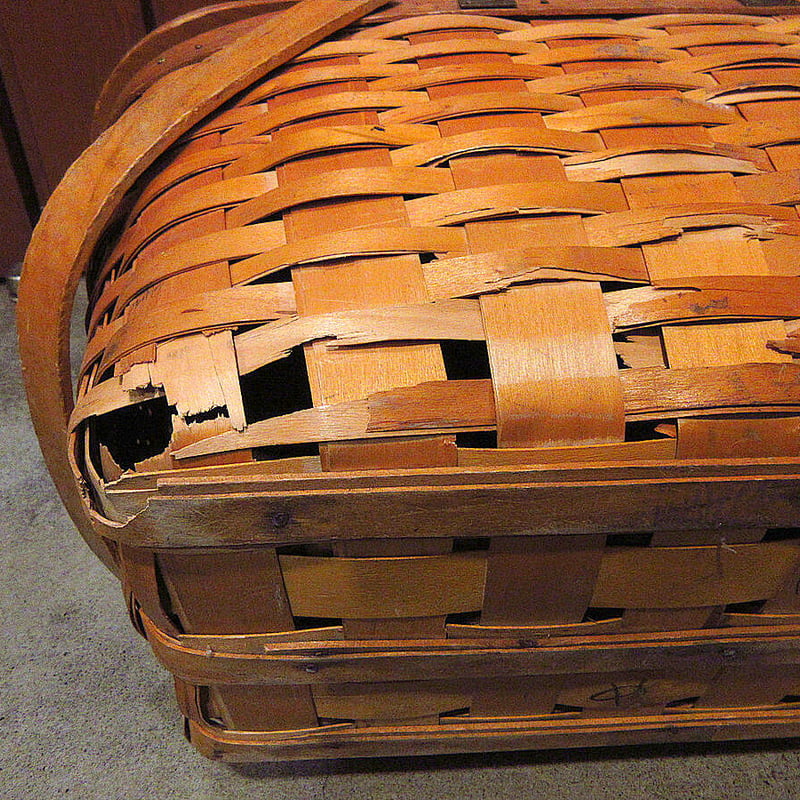 ビンテージ-60's○Hawkeyeピクニックバスケット○220705s5-bag-bsk 1