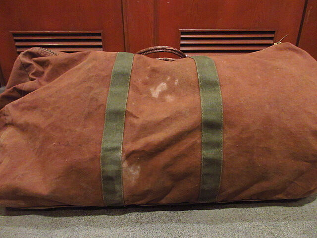 L.L. Bean ボストンバッグ キャンバス ビンテージ40's○L.L.Beanキャンバスボストンバッグ茶○210208f8-bag-bs