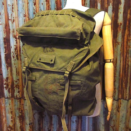 ✅デッドストック✅ 90s outdoor backpack リュックサック 90's Outdoor Products リュックサック 底レザー ネイビー USA製