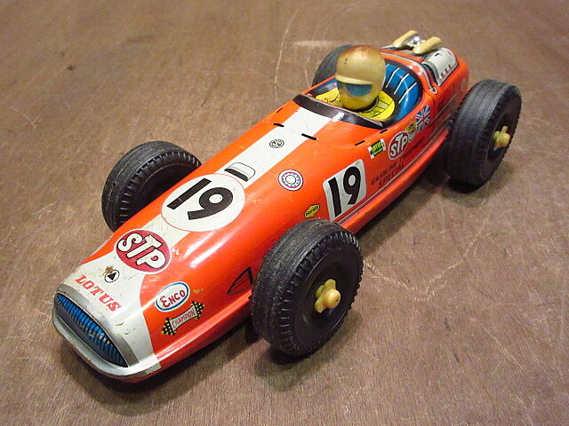 ビンテージ60's○ブリキF1レーシングカー○201025n8-otclct 1960s玩具お