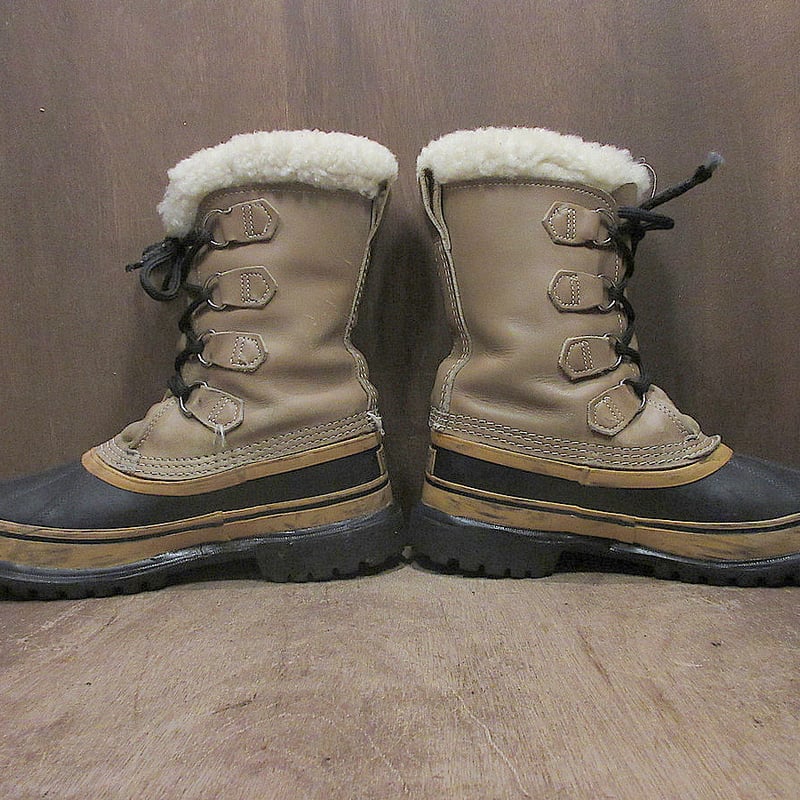 2024年新作 ビンテージ○MADE IN CARIBOUスノーブーツ茶○24102 SOREL CANADA スノーブーツ