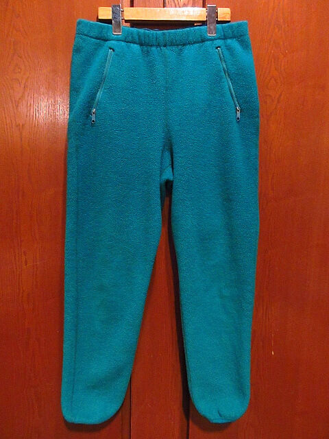 ビンテージ90's○Patagoniaフリースパンツエメラルドグリーンsize 10