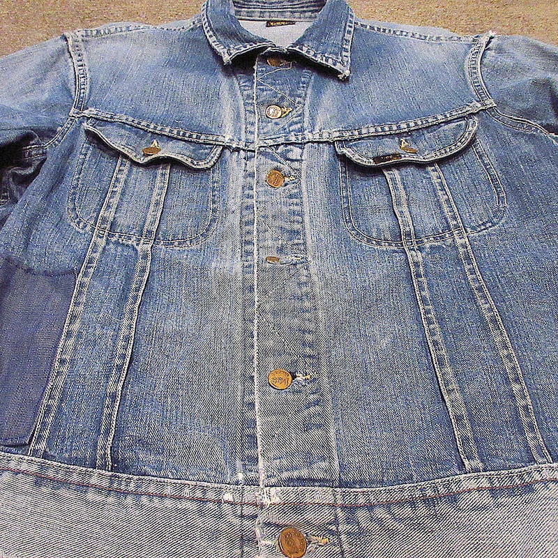 ビンテージ60's○Lee 101-Jデニムジャケットsize 44-L○220222s5 ビンテージ60's○Lee 101-Jデニムジャケットsize 44-L○220222s5