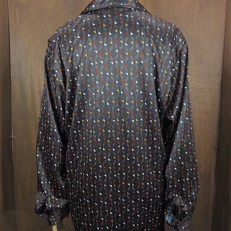 ビンテージ70's●総柄長袖シャツsize L●250316z2-m-lssh-hpeヒッピーメンズ古着トップス