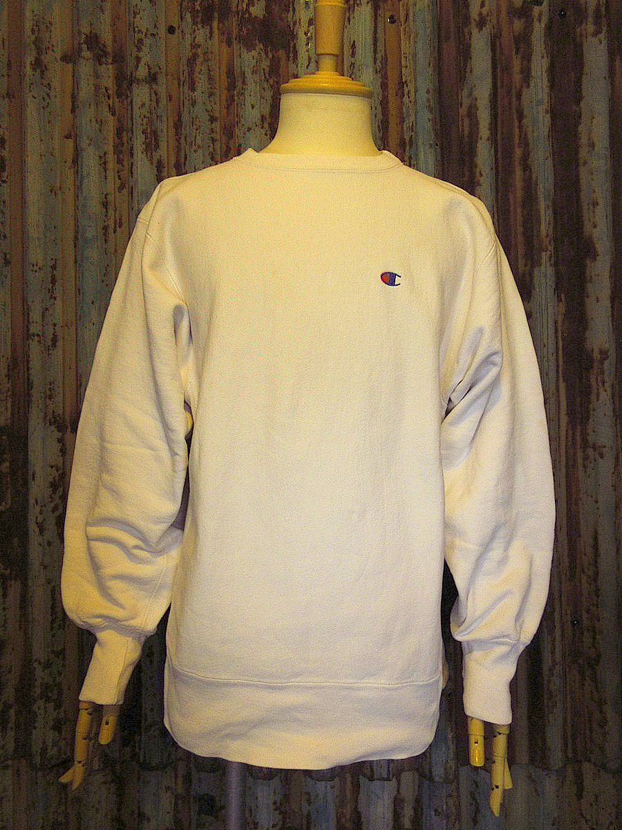ビンテージ80's○Championリバースウィーブスウェット白size L ビンテージ80's○Championリバースウィーブスウェット白size L