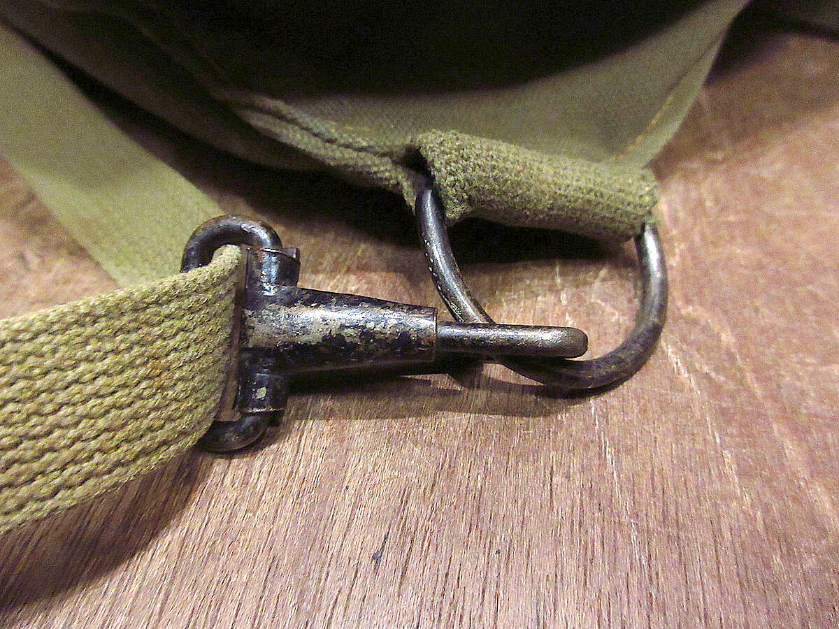 ビンテージ40's○U.S.ARMY M6ステンシル入りガスマスクバッグ