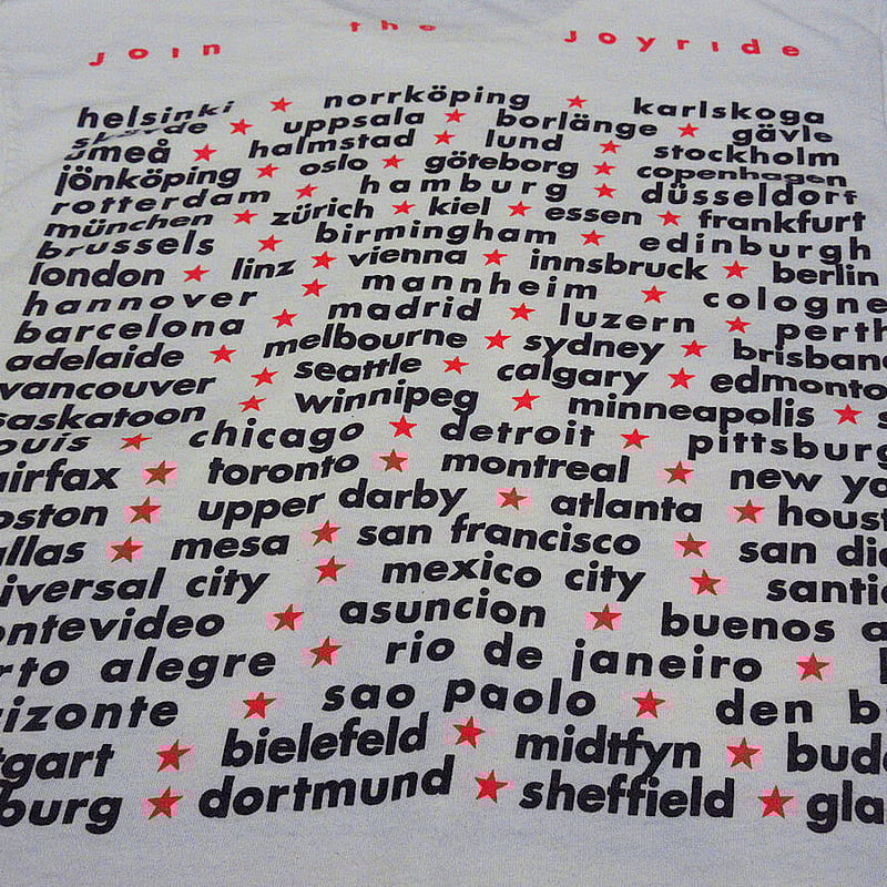 90年代ヴィンテージ EUROPE 91/92 ツアーTシャツ 90年代ヴィンテージ EUROPE 91/92 ツアーTシャツ