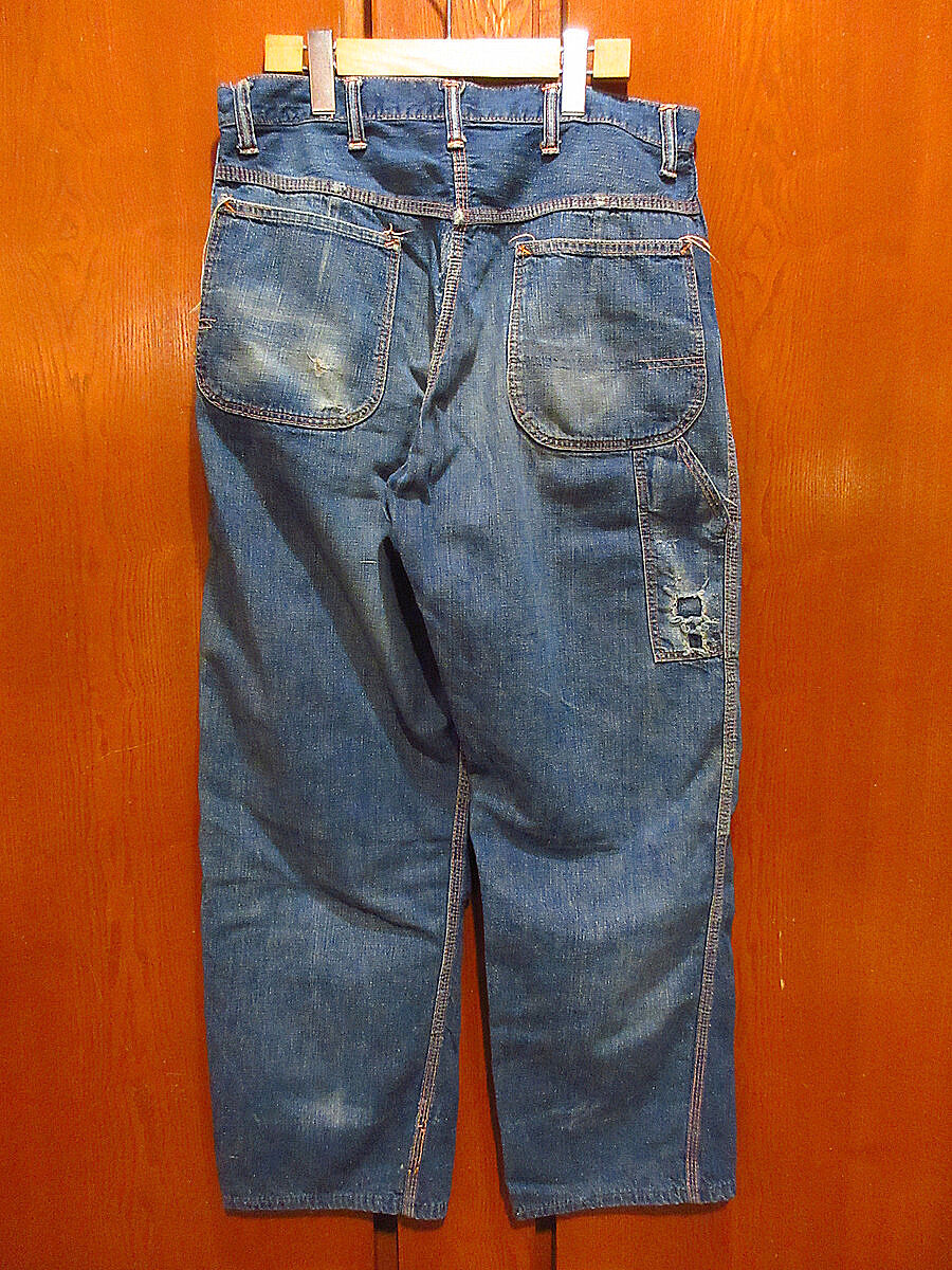 ビンテージ60's○BIG MACデニムペインターパンツ実寸W81cm○210729r8-m-