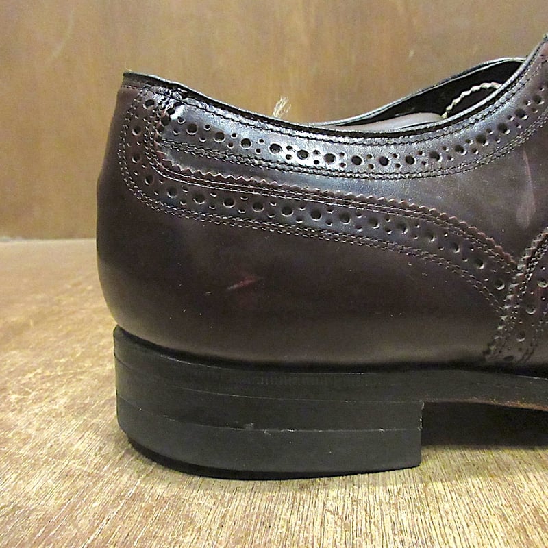 ビンテージ80's○FLORSHEIMウィングチップシューズsize 9○260114z3-m