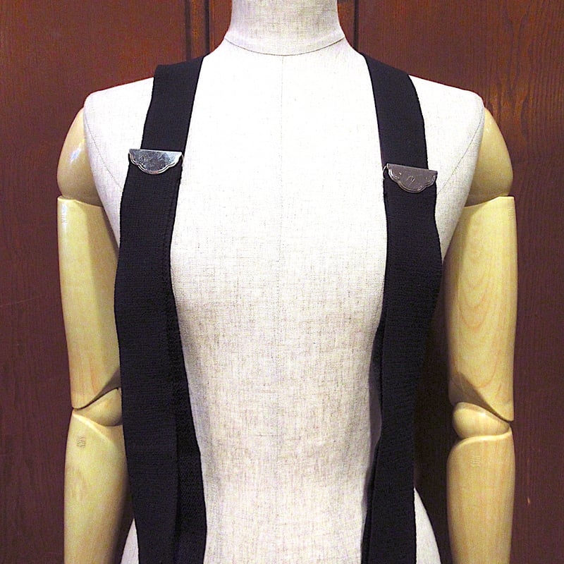 ビンテージ○Levi'sクリップ式サスペンダー黒○240125c5-ssp