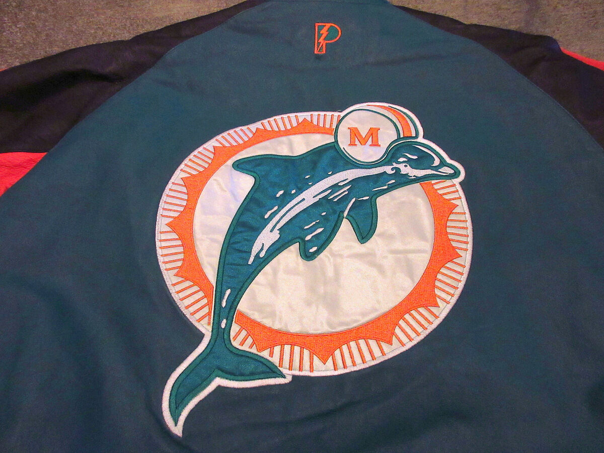 ビンテージ90's○DEADSTOCK PRO PLAYER Miami Dolphinsレザ