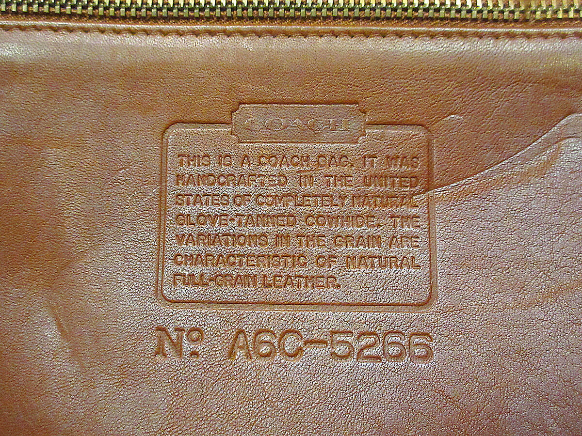 vintage coach old オールドcoach ブリーフケース 茶 古着 コーチ COACH OLD COACH オールドコーチ ビジネスバッグ