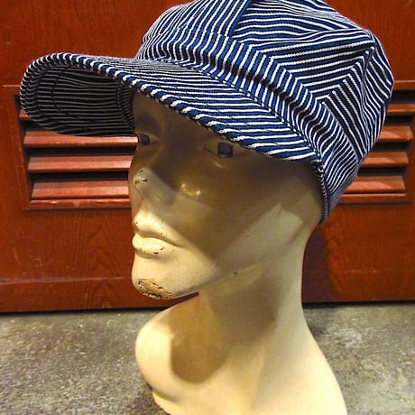 50's ヒッコリーストライプ　ワークキャップ　7 3/4 ヴィンテージ 50's ヒッコリーストライプワークキャップ7 3/4 ヴィンテージ