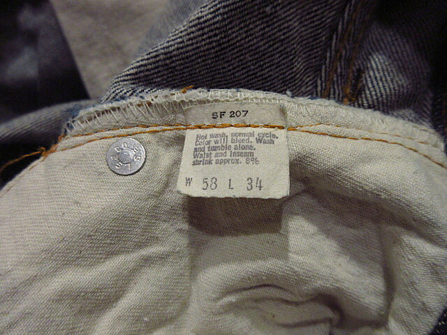 ビンテージ70's○Levi's 501 66前期 濃紺 W58 L34○210222f4-m ビンテージ70's○Levi's 501 66前期 濃紺 W58 L34○210222f4-m