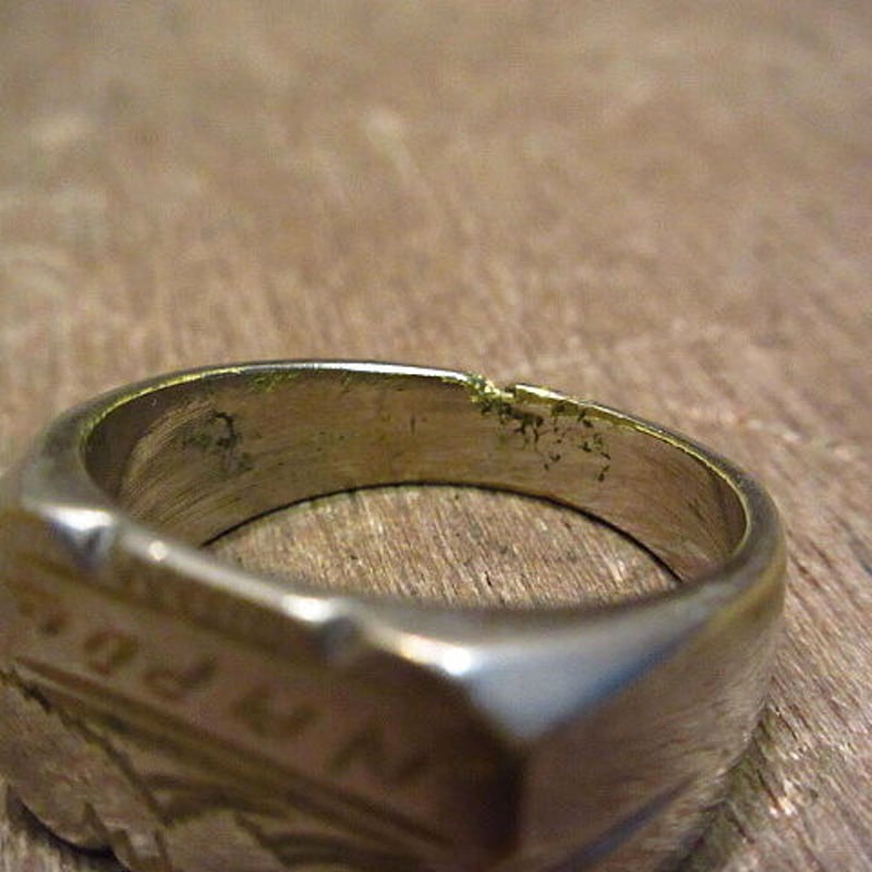 1944年WW2パリ解放スーベニアリング 指輪 エッフェル塔 アンティーク