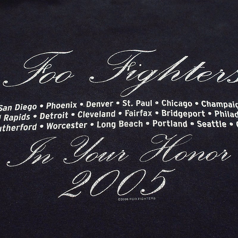ビンテージ2000's○Foo Fighters In Your Honor 2005年ツアー