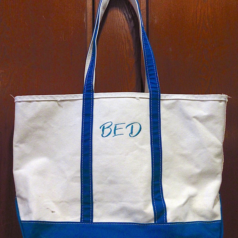 ビンテージ90's○DEADSTOCK L.L.Beanロングハンドルキャンバストート