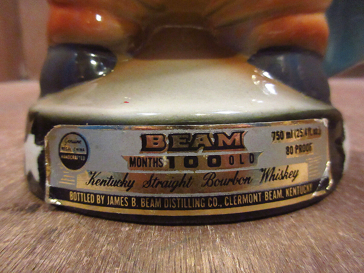 ビンテージ80's○JIM BEAMセラミックロバリカーボトル○210822i6-otclct