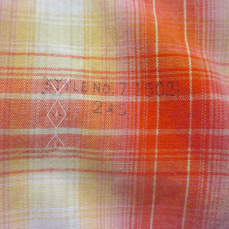 ビンテージ50's○LONG TAILチェックコットン長袖ウエスタンシャツ