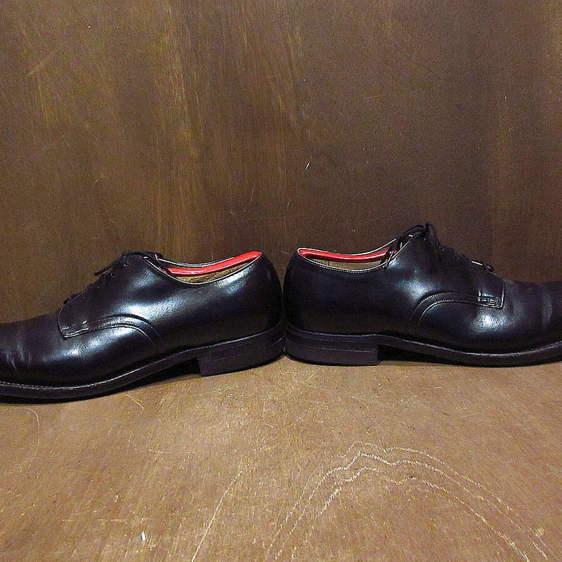ビンテージ80's○U.S.NAVYサービスシューズ黒size 8 1/2R○220226s1