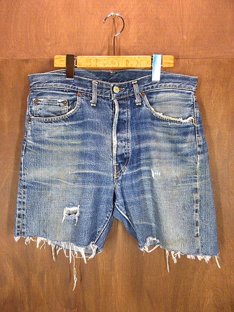 ビンテージ60's○Levi's 501デニムカットオフショーツW84cm
