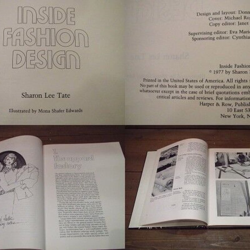 ビンテージ70's○Inside Fashion Design洋書○220831i13-otc...