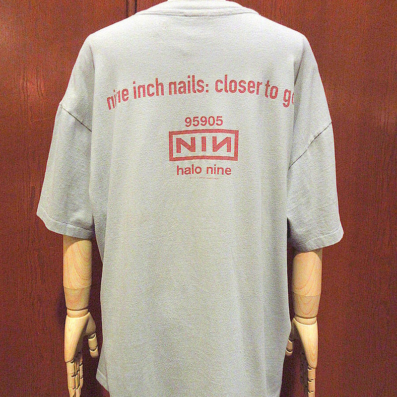 ビンテージ90's○NIN Nine Inch Nails Closer to God両面プリ...