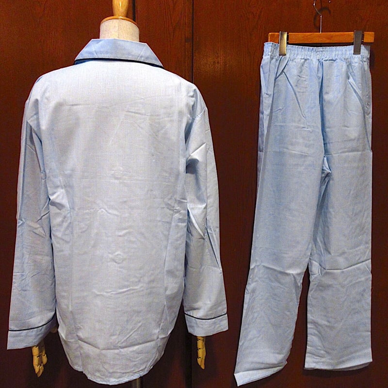 ビンテージ70's○DEADSTOCK McKENZIEパジャマセット水色size A○230
