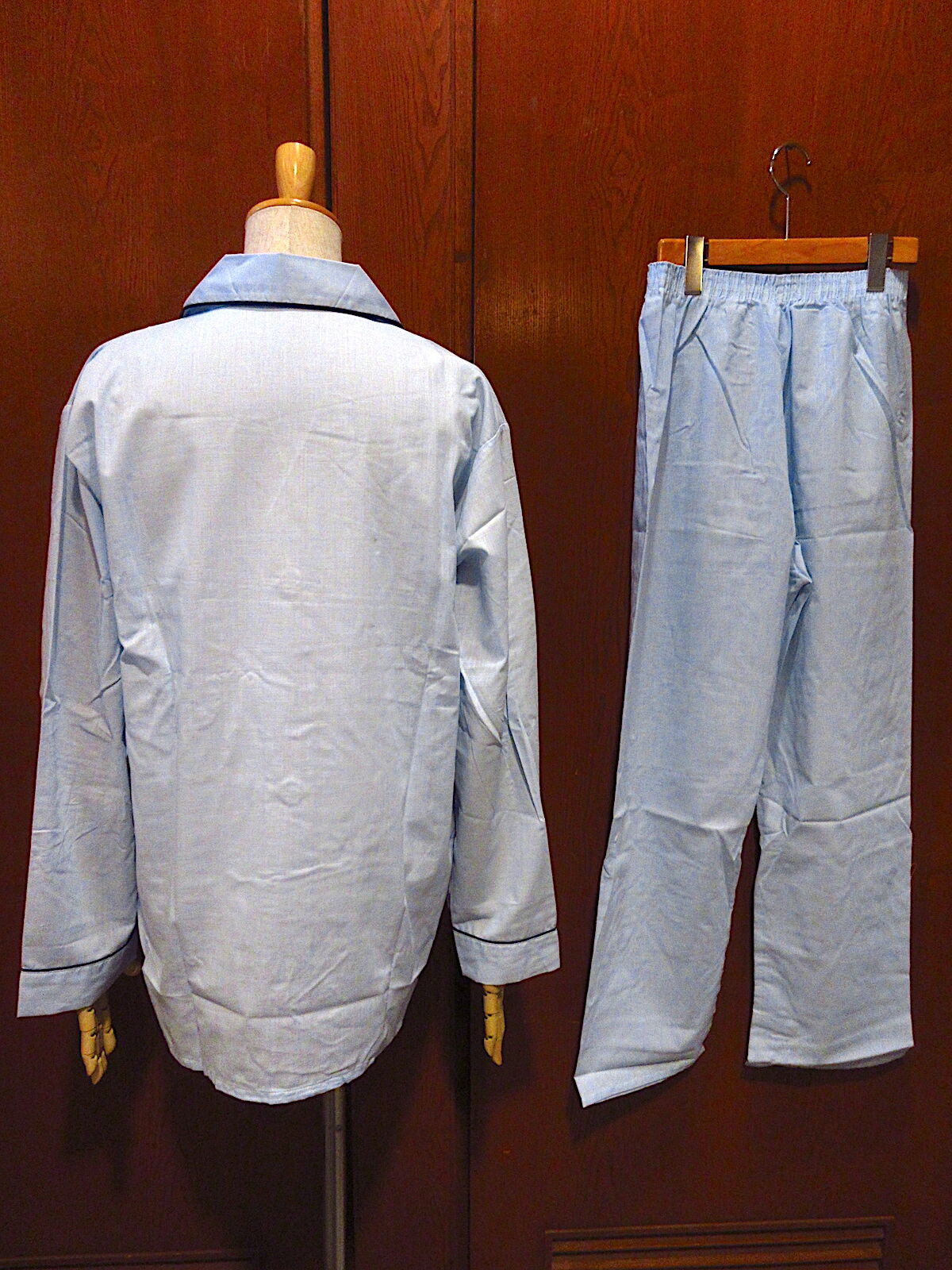 ビンテージ70's○DEADSTOCK McKENZIEパジャマセット水色size A○230