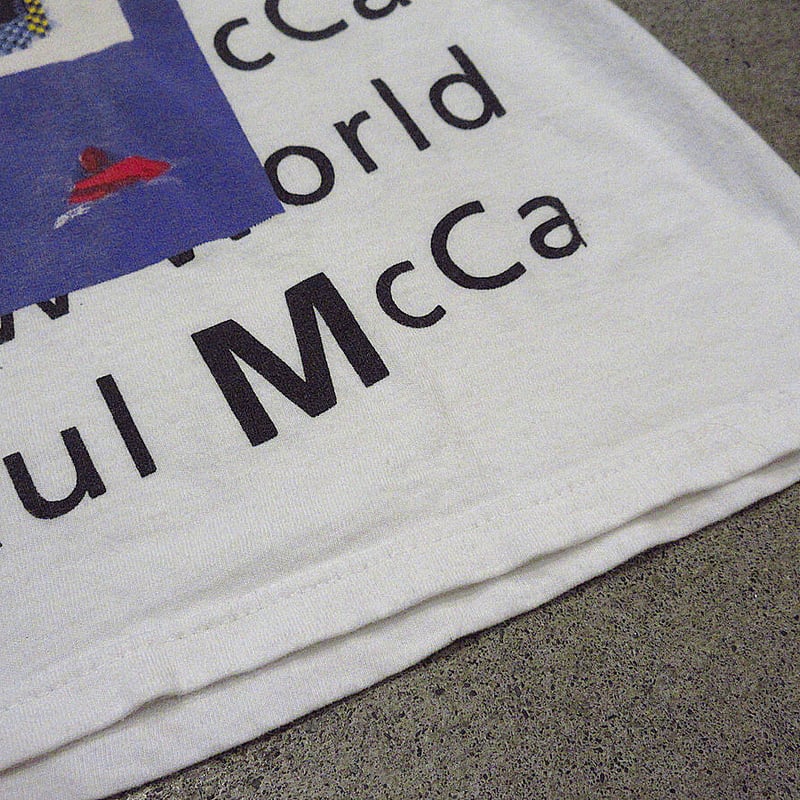 ビンテージ90's○Paul McCartney 1993年ワールドツアーTシャツ白 ビンテージ90's○Paul McCartney 1993年ワールドツアーTシャツ白