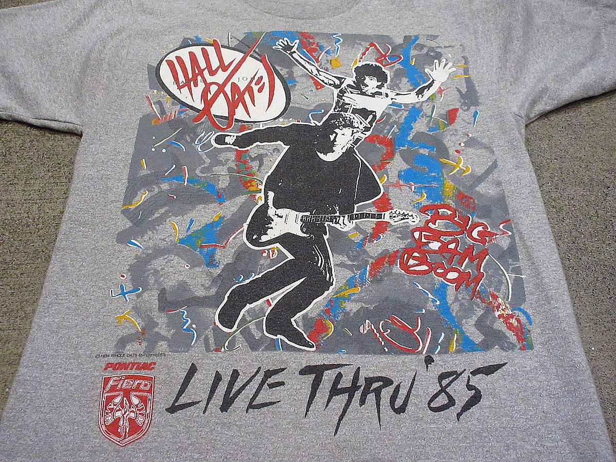 ビンテージ80's○DARYL HALL & JOHN OATESプリントTシャツグレー