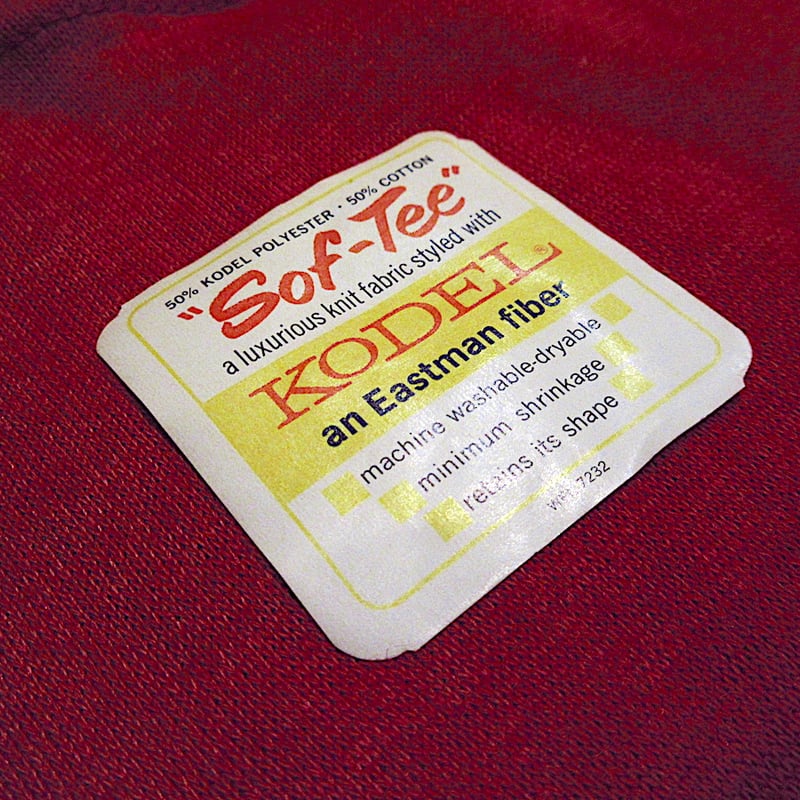 ビンテージ60's○DEADSTOCK Springfoot裏起毛半袖ラグランスウェット赤