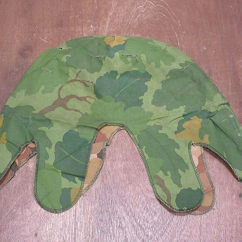 米軍実物　60's ミッチェルパターン・ヘルメットカバー 60s 米軍 ミッチェルパターン M1ヘルメットカバー☆A