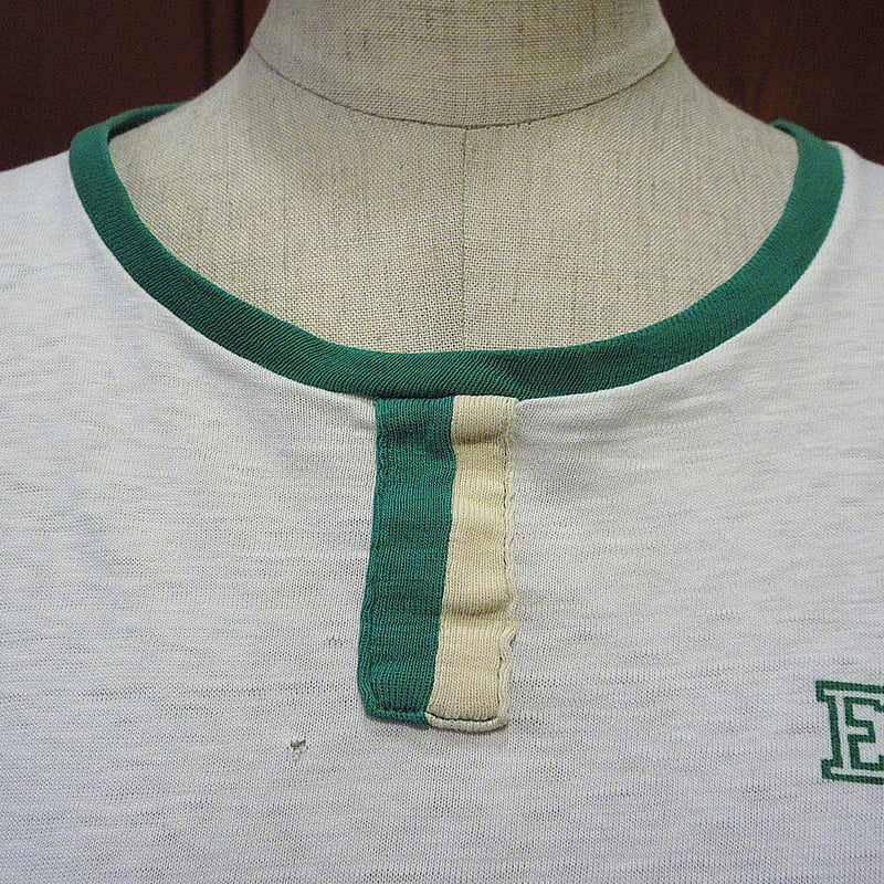 ビンテージ60's○ChampionランナーズタグE.N.M.U.チョコチンリンガーT