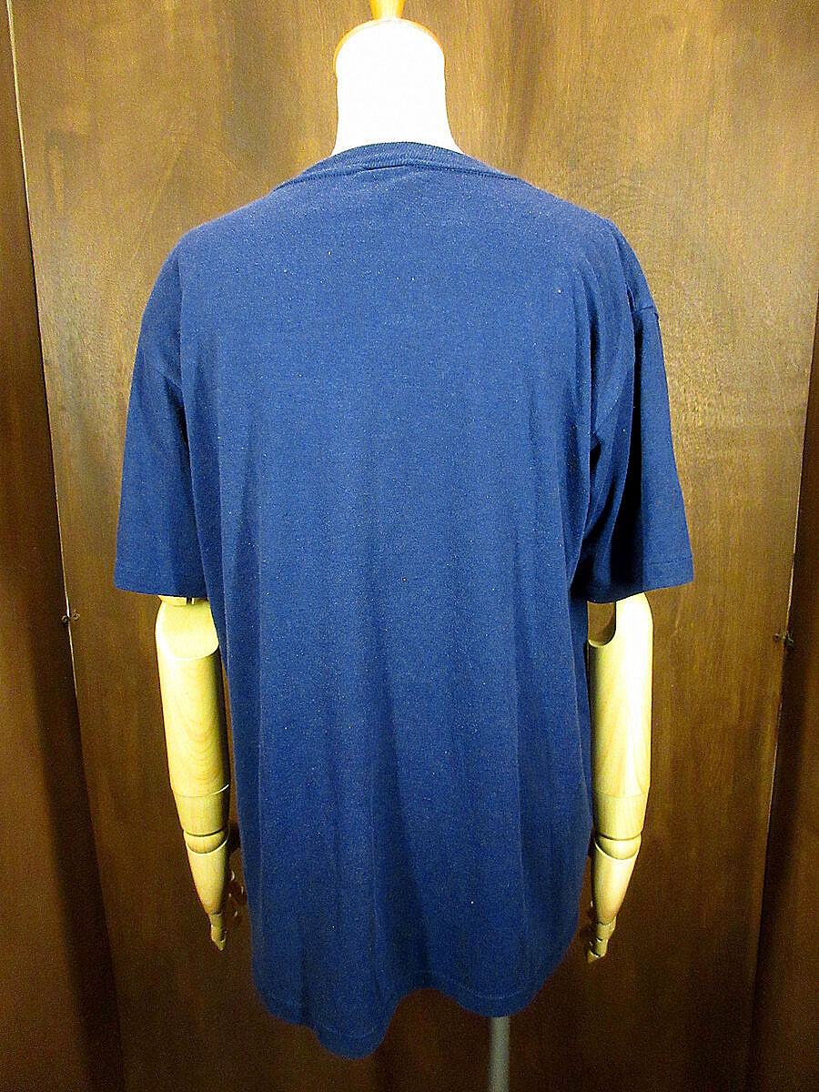 ビンテージ80's90's○MICHIGANカレッジプリントTシャツ紺size L