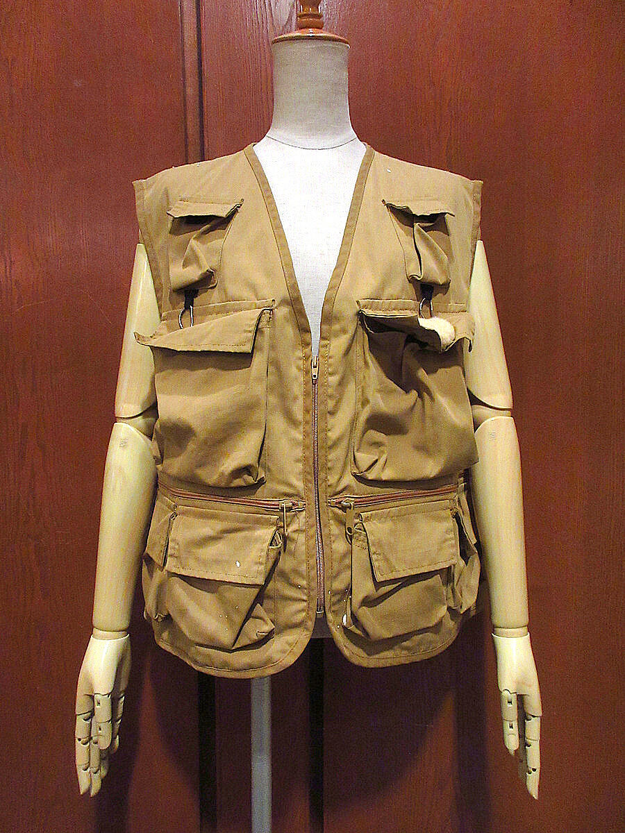70s Columbia フィッシングベスト Lサイズ オリーブグリーン 中古・古着通販】Columbia (コロンビア) フィッシングベスト グリーン