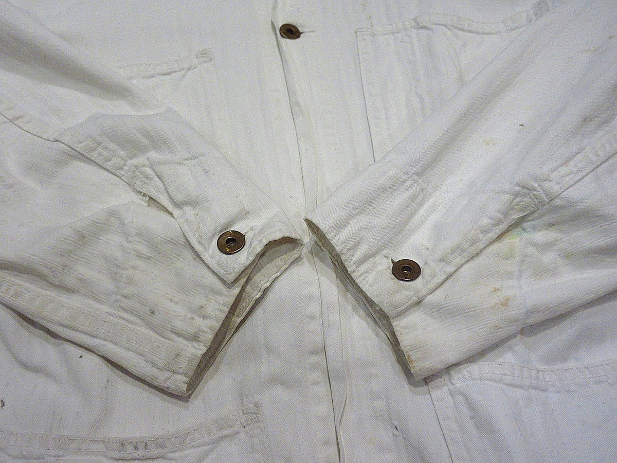 40-50s HBT チンスト付き ワークジャケット ビンテージ 40-50s HBT チンスト付き ワークジャケット ビンテージ