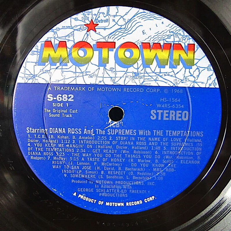 モータウン　テンプテーションズ/シュープリームス　レコード5枚 DIANA ROSS AND THE SUPREMES WITH THE TEMPTATION