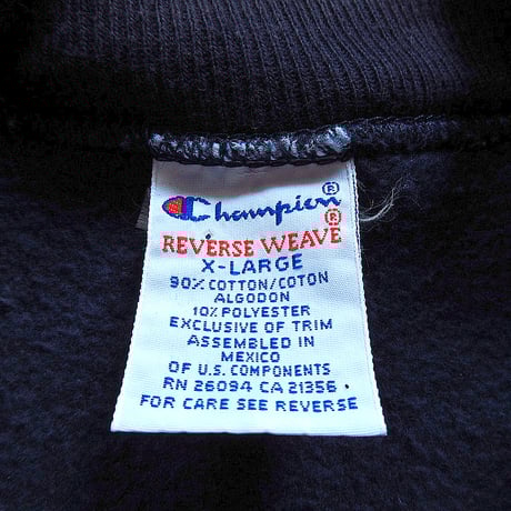 ビンテージ90's●Champion VIRGINIA TECHリバースウィーブスウェット紺size XL●240607k2-m-sws 1990sチャンピオントレーナー古着