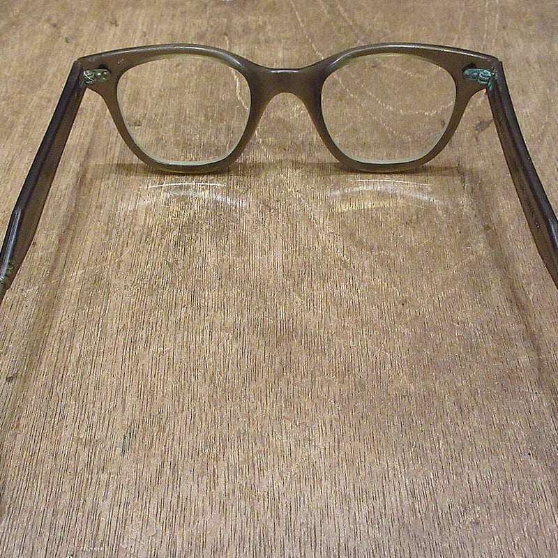ビンテージ60's○BOUTONウェリントンセーフティ眼鏡グレー○230626i8