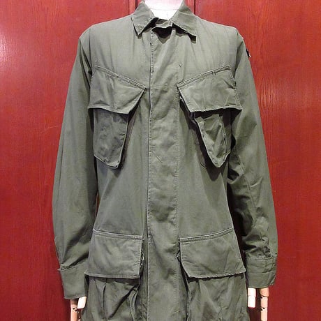 ジャングルファティーグ　ミリタリージャケット　　MEDIUM-REGULAR 60年代 アメリカ軍 米軍 ミリタリー トロピカルジャケット