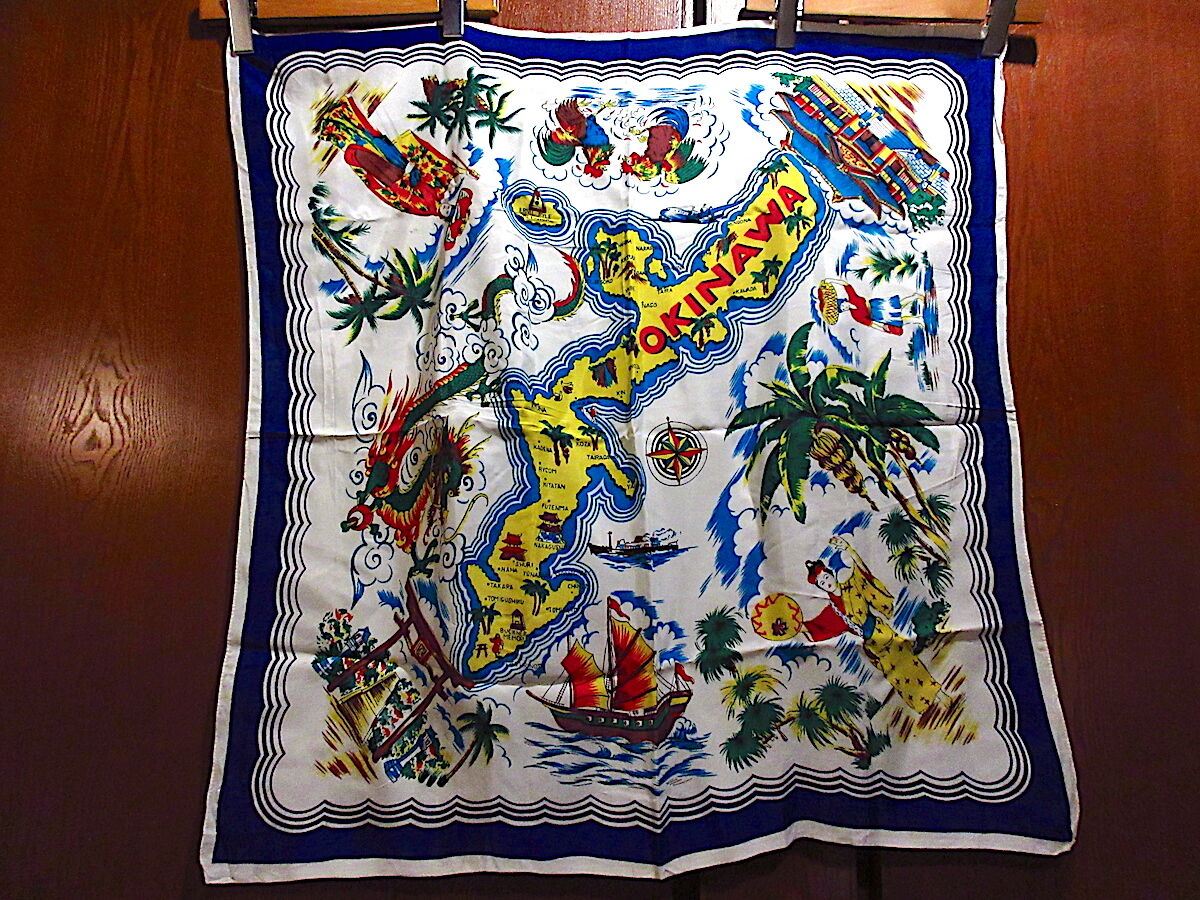 沖縄スーベニアスカーフ OKINAWA Souvenir Scarf 60s original