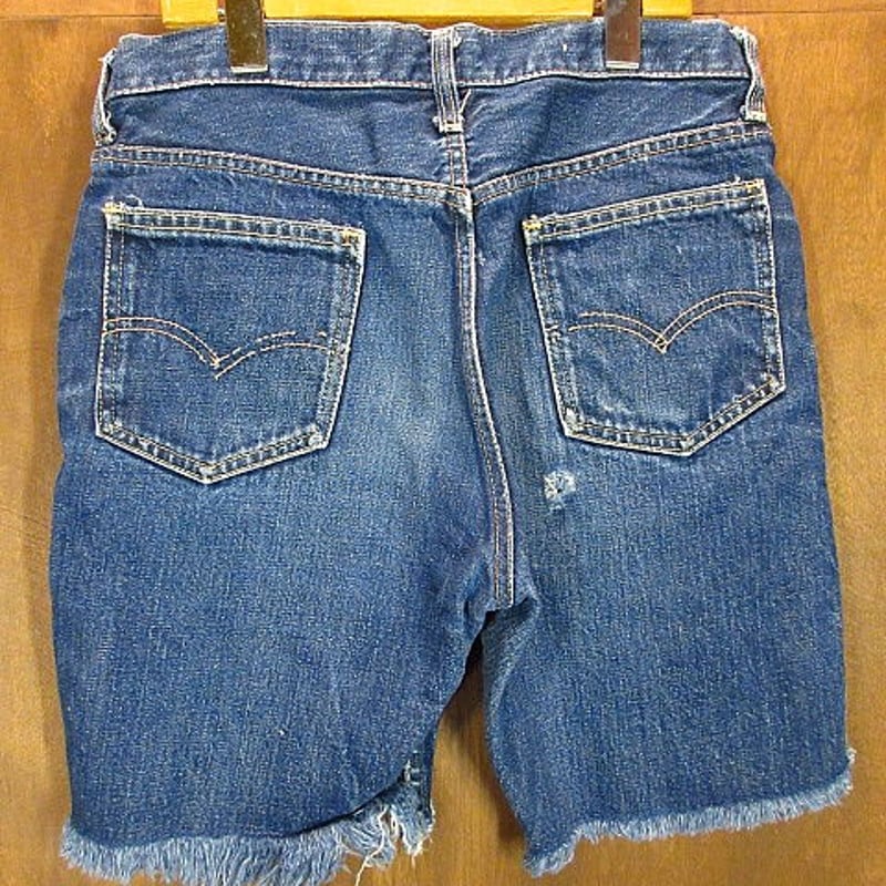 ビンテージ60's○Levi's 606カットオフデニムショーツW73cm○200809n7-