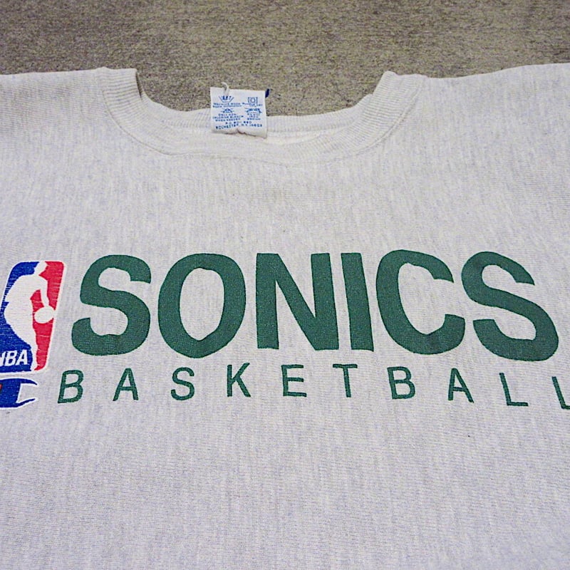 ビンテージ90's○Champion SONICSリバースウィーブスウェット