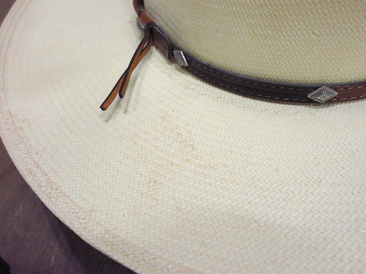 ビンテージ○STETSONウエスタンストローハット○240719i4-m-ht-str