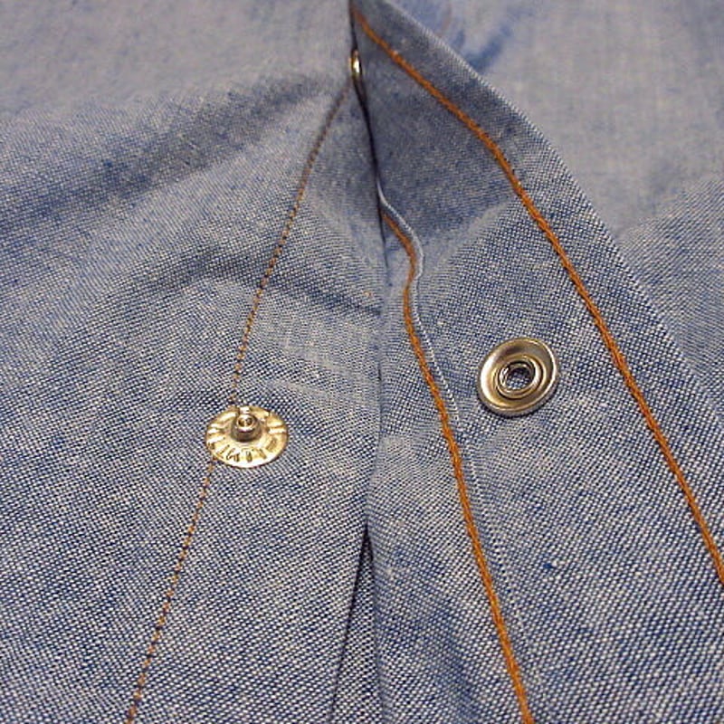 ビンテージ80's○Wrangler 70136MWシャンブレーウエスタンシャツ