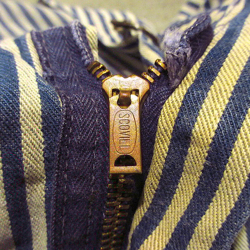 ビンテージ60's○BIG MACヒッコリーストライプオーバーオールW92cm